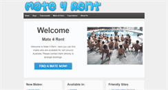 Desktop Screenshot of mate4rent.com