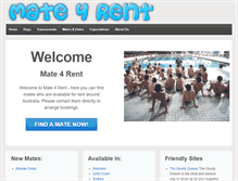 Tablet Screenshot of mate4rent.com